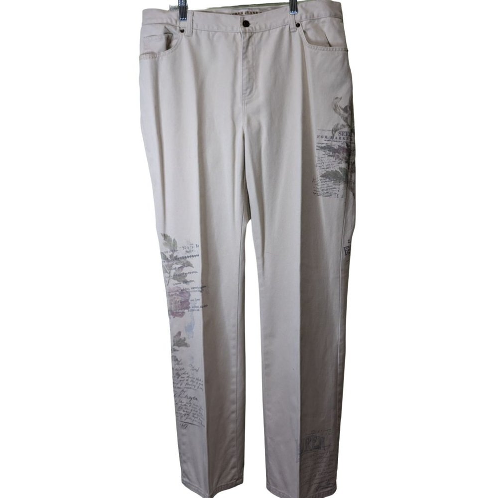 Lauren Jean Co Ralph Lauren Woman's Floral Printed Jeans